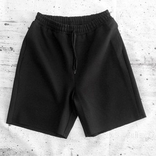 (Video + Ảnh thật) Quần Short Thun Đen Form Unisex