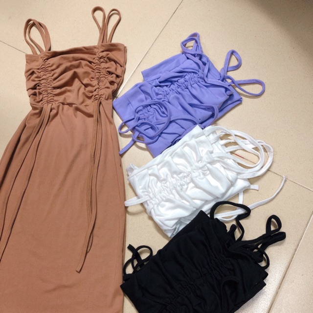 Đầm body 2 dây rút | BigBuy360 - bigbuy360.vn