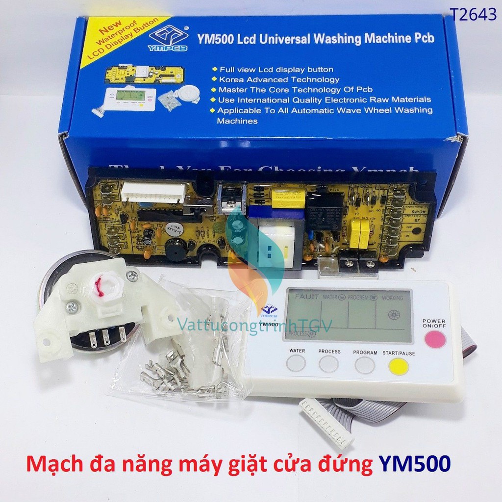 Mạch điều khiển đa năng cho máy giặt cửa đứng YM500