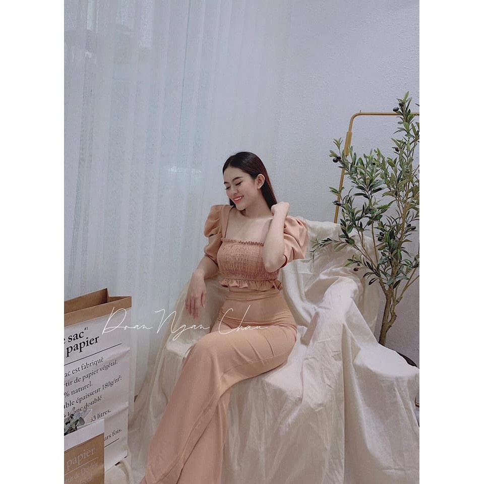 Set ống rộng cổ U sang chảnh ( 3sp bất kì giá sỉ )