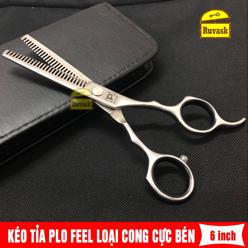 Kéo Tỉa Tóc CAO CẤP HIỆU PLO FEEL Cắt Tóc Chuyên Nghiệp Cho Người Lớn/ Cho Bé - Kéo Cắt Tỉa Tóc 2 Răng Chuyên Nghiệp