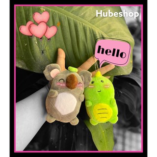 Móc khoá thú bông Koala và khủng long Ú