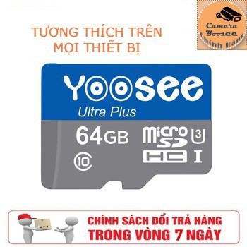 Thẻ Nhớ YooSee Chính Hãng - 64GB Tốc Độ Cao- Chính Hãng - Bảo Hành 1 Năm