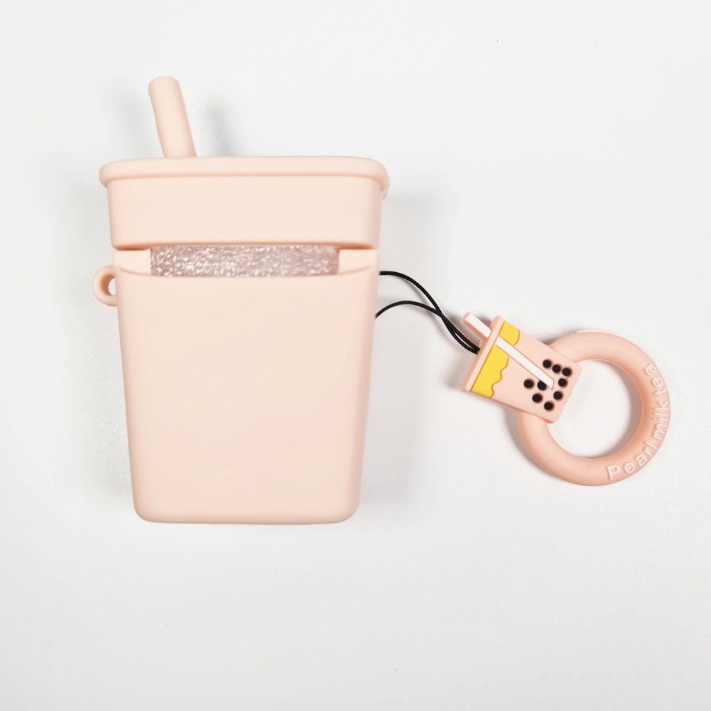 Bao Case Cho Airpods 1/ Airpods 2 Hình Ly Trà Sữa Cao Cấp Liquid.