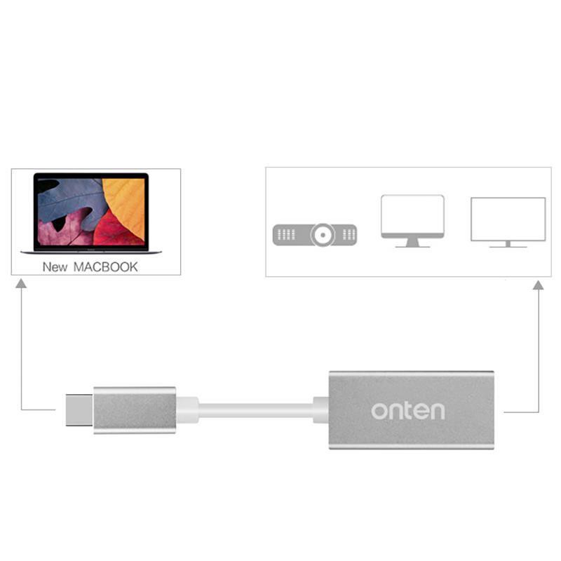 [Mã ELHACE giảm 4% đơn 300K] Onten OTN-9532 - Cáp chuyển Type-c to HDMI hỗ trợ 4K - Phukienleduy