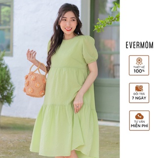 Đầm bầu babydoll xanh bơ siêu nhẹ mùa hè - Joie Dress