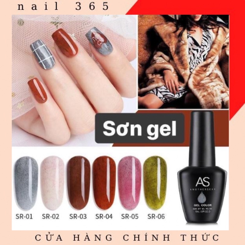 Sơn gel AS sơn lông -SR ( chai đen )