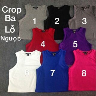 Áo Crop ba lỗ ngược hàng mới về