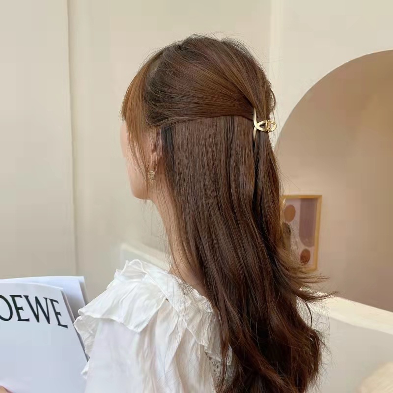 Kẹp Tóc Kim Loại Hình Gấu Hoạt Hình Phong Cách vintage Thời Trang Hàn Quốc