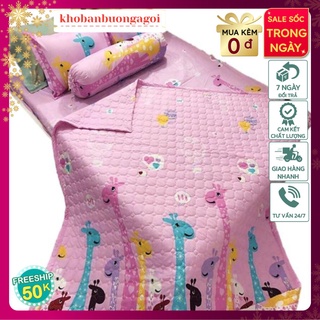 Xả kho Bộ chăn hè ga gối  poly set 4 món tang vo om ngau nhien