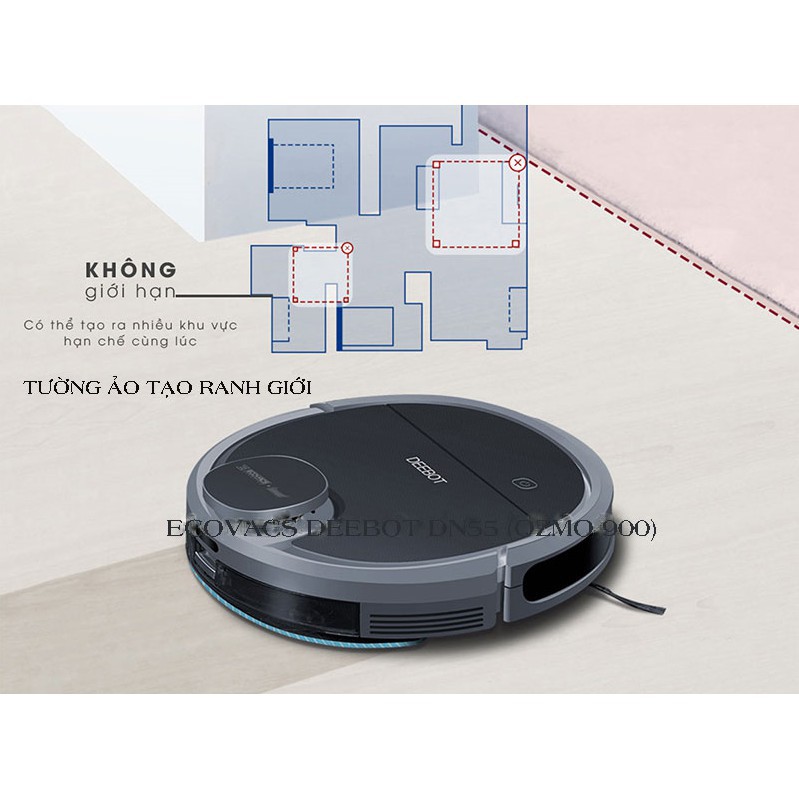 Robot Hút Bụi Lau Nhà Ecovacs Deebot DN55 (Ozmo 901) Hàng Mới 100% Chưa Qua Sử Dụng