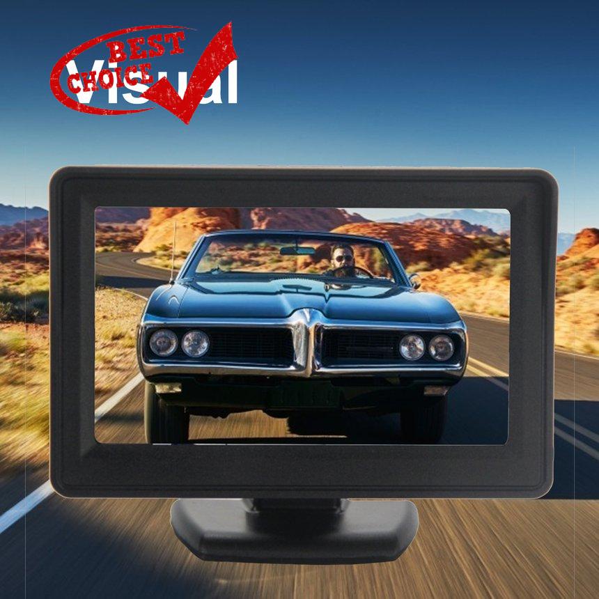 Camera Chiếu Hậu 10.7 Màn Hình Lcd 4.3inch Màu Sắc Cho Xe Hơi