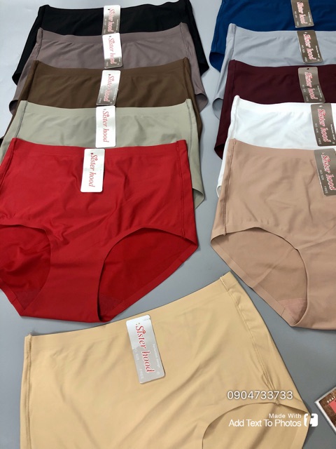 [Hàng Thái Lan] Quần lót nữ, quần chip, sịp nữ sister hood 628 vải đúc su cạp cao | BigBuy360 - bigbuy360.vn