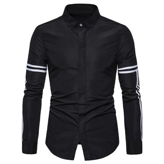 [Mã FAMALLT5 giảm 15% đơn 150K] Áo sơ mi nam dài tay phối dây LADOS-8023, chất vải lụa co giãn, chống nhăn
