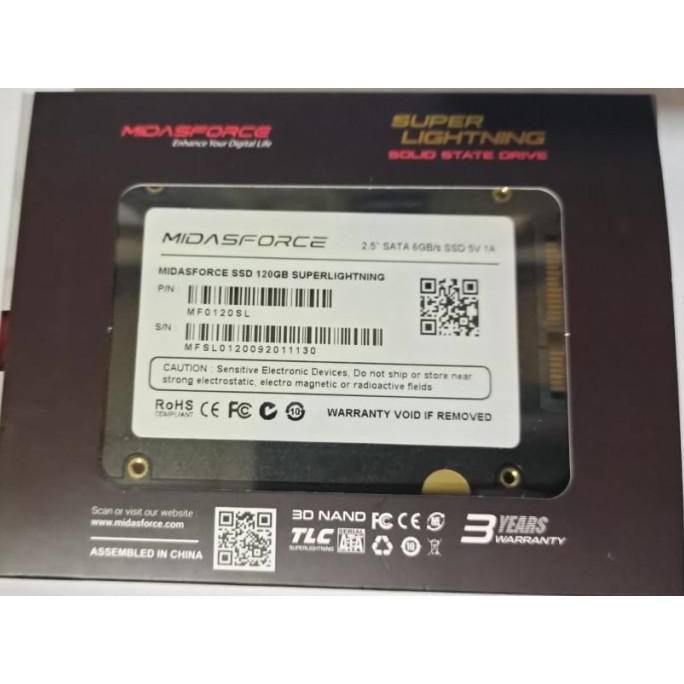 Ổ Cứng Ssd 120GB MIDASFORCE SATA III | BigBuy360 - bigbuy360.vn