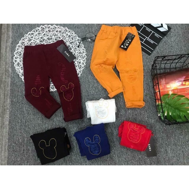Quần kaki rách cho bé