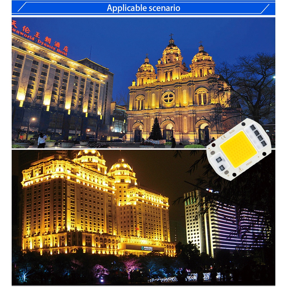 Chip đèn LED COB 20w 30w 50w 220v 110v tùy chọn