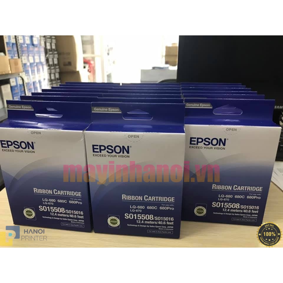 Băng mực Epson LQ 680 (C13S015508) dùng cho LQ 680 Pro hàng mới chính hãng