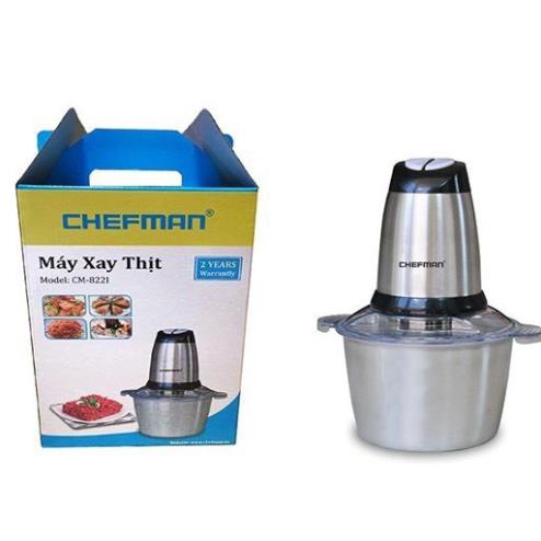 Máy Xay Thịt Cối Inox 4 Lưỡi Đa Năng,Chefman Công suất 300W