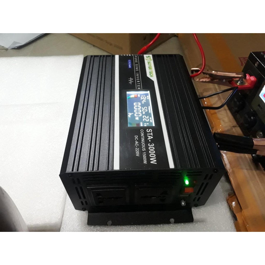 Bộ chuyển đổi điện Sin Chuẩn 3000W-Bộ Đổi Nguồn 12V/24V/48V sang 220V Sin Chuẩn 3000w-SOYER TECH-STA-3000W-SOYER TECH