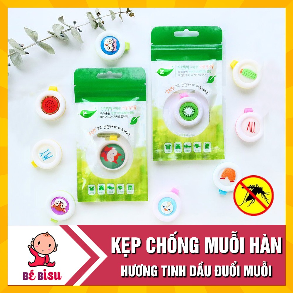 Kẹp chống muỗi, kẹp tinh dầu sả, chanh và thảo dược