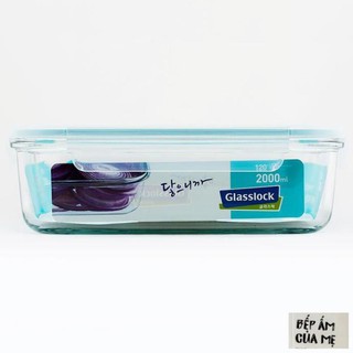 Hộp đựng cơm văn phòng thủy tinh giữ nhiệt cao cấp Glasslock 2000ml