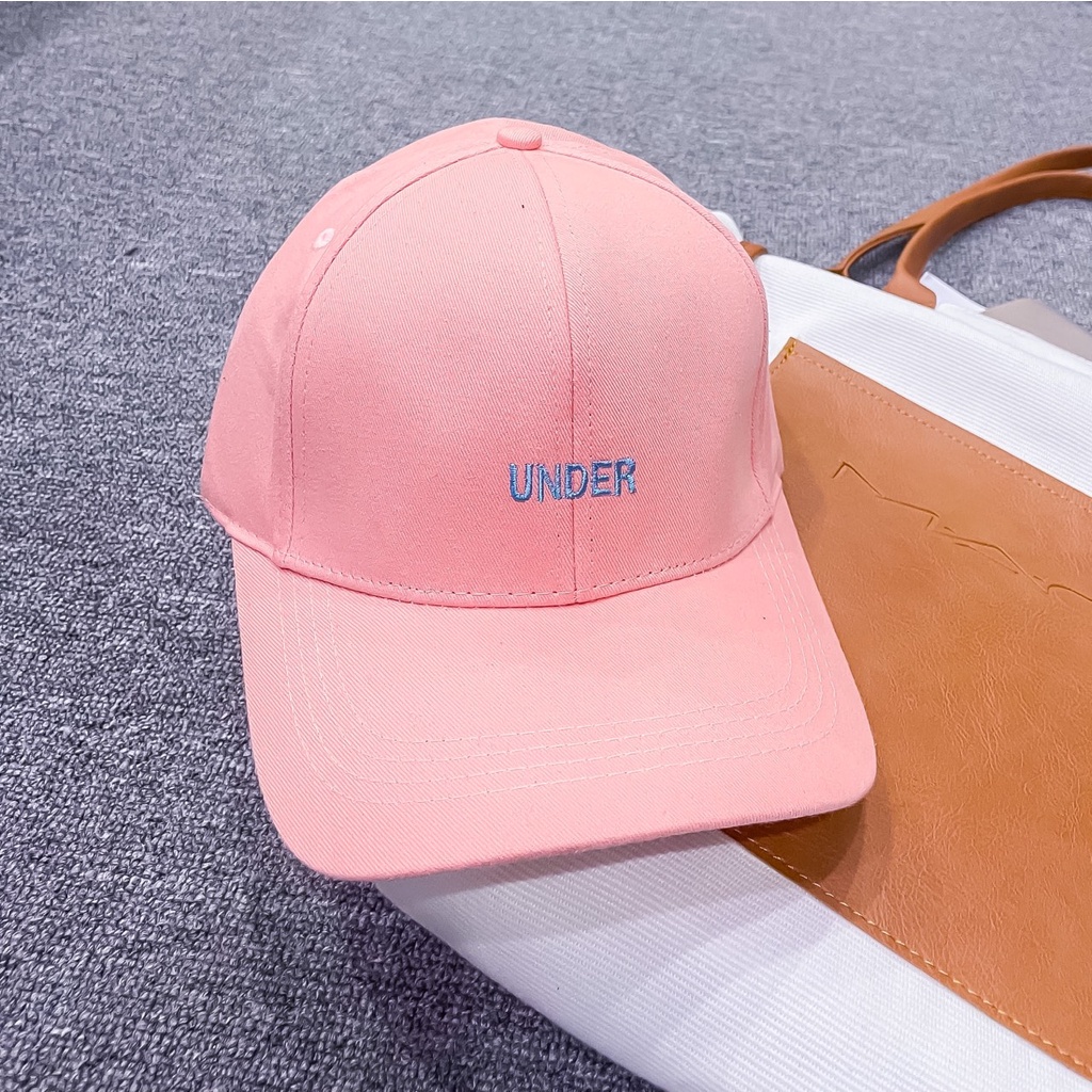 Mũ Lưỡi Trai Nón Kết Nhung Kaki Cao Cấp Thêu Chữ Under 403 Phong Cách Ulzzang Form Unisex Nam Nữ - Hazo
