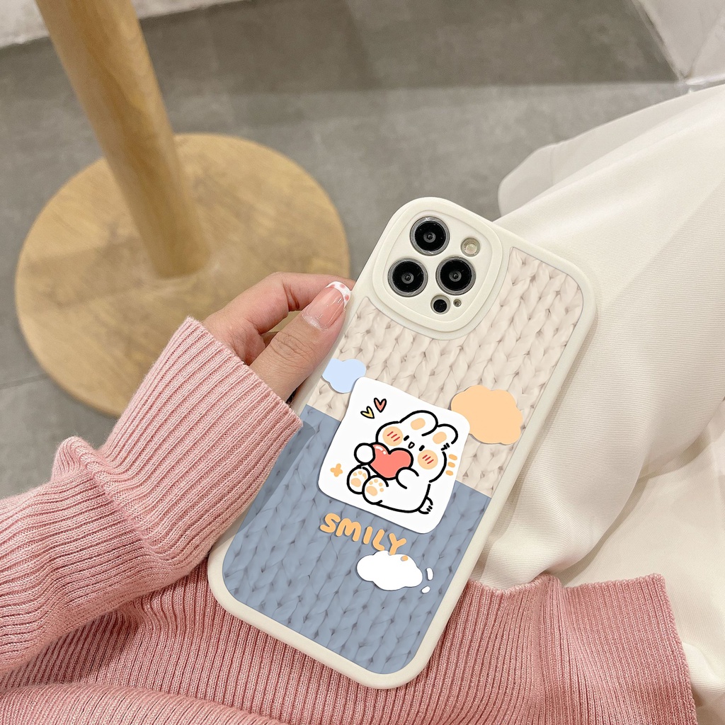 ốp lưng Vỏ cho ins phong cách kết cấu thời trang đơn giản tpu thả-proof trường hợp OPPO A7 A5S A16 A15S A9 A5S A53 A11 A72 A12 A54 A94 F11 F9