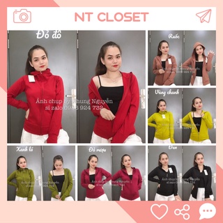 Áo Khoác Nữ Chống Nắng, Áo khoác Thun lạnh có size lớn- NT Closet