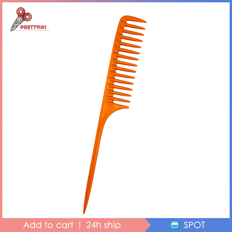 Lược Đuôi Răng Thưa Prettyia1 Với Đuôi Ghim Cài Tạo Kiểu Tóc Cho Nam Và Nữ