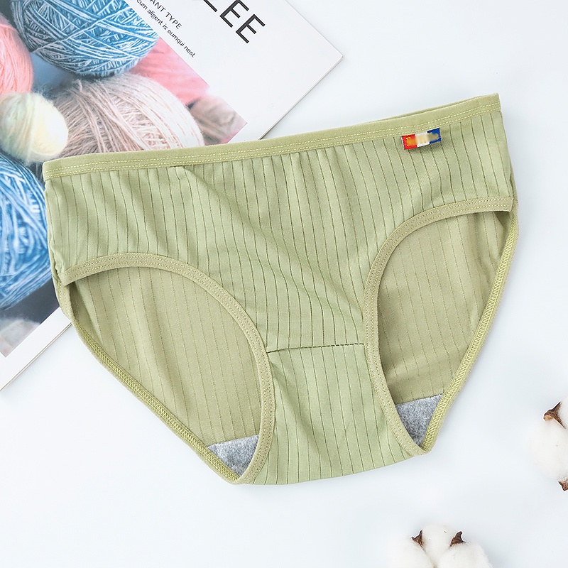 Quần lót ECMLN không hằn vết mềm mại màu trơn thoáng khí thời trang dành cho nữ