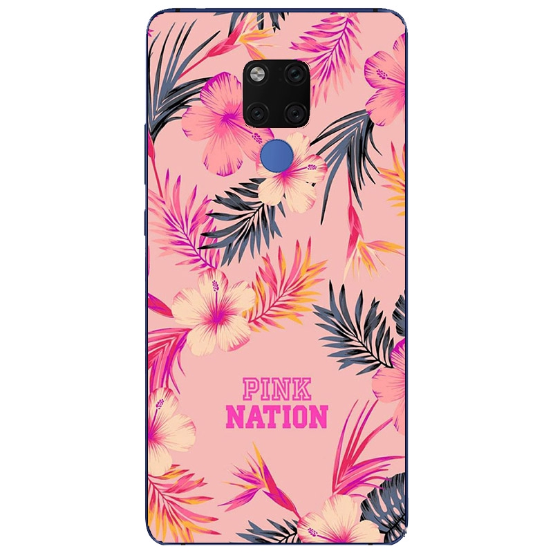 Ốp điện thoại silicon in hình logo phong cách Pink cho Xiaomi Mi 10 10T Pro Lite Redmi 9 9A 9C Note 9 9S Pro