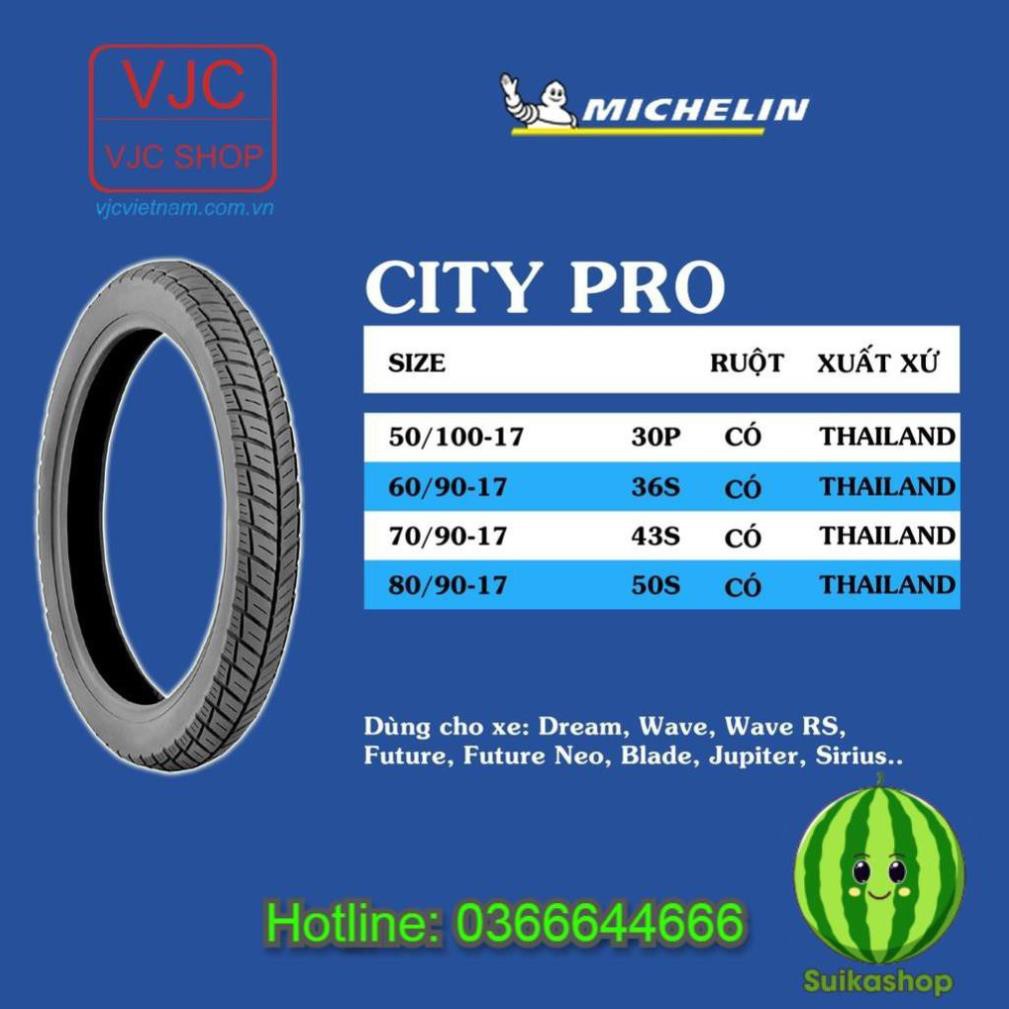 Lốp xe Honda Dream | Michelin 60/90-17 và 70/90-17 City Pro loại lốp sử dụng săm