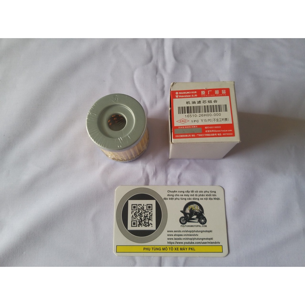 Lọc nhớt lọc dầu Suzuki GZ 150A, 125 EN150 125 HJ125 và các dòng xe tương ứng Hàng chính hãng