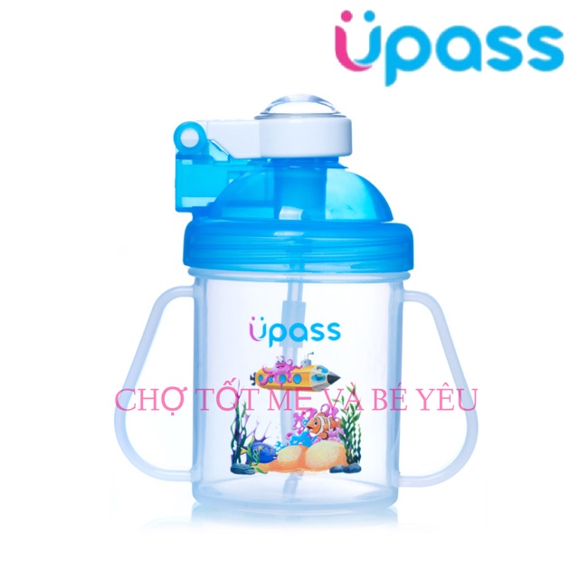 BÌNH TẬP UỐNG ỐNG HÚT CHO BÉ 200ML UPASS