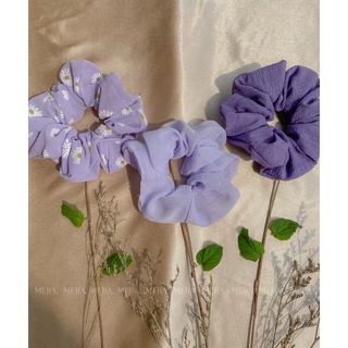 Dây buộc tóc Scrunchie tím mộng mơ, Cột tóc vải dễ thương - MERA Accessories