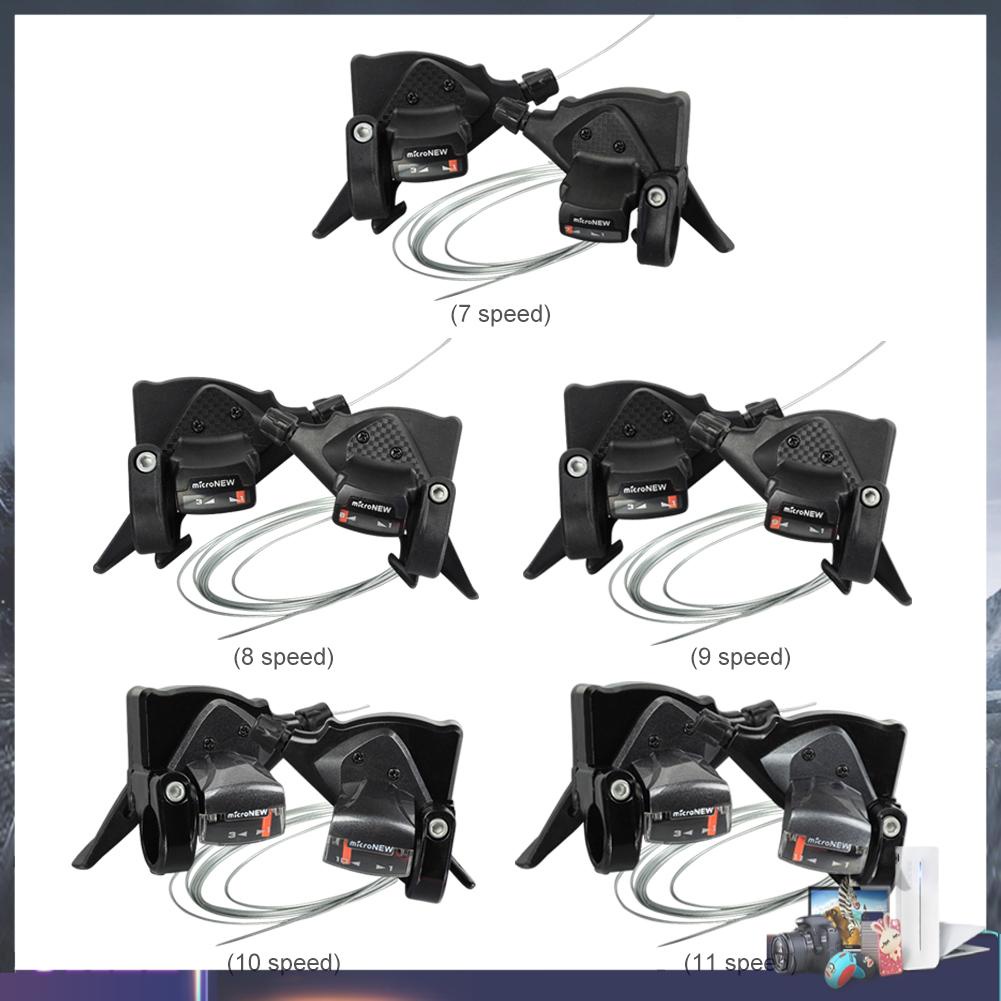 Bộ Cần Sang Số Có Dây Cáp Cho Xe Đạp Leo Núi Micronew 3 x 7/8/9/10/11