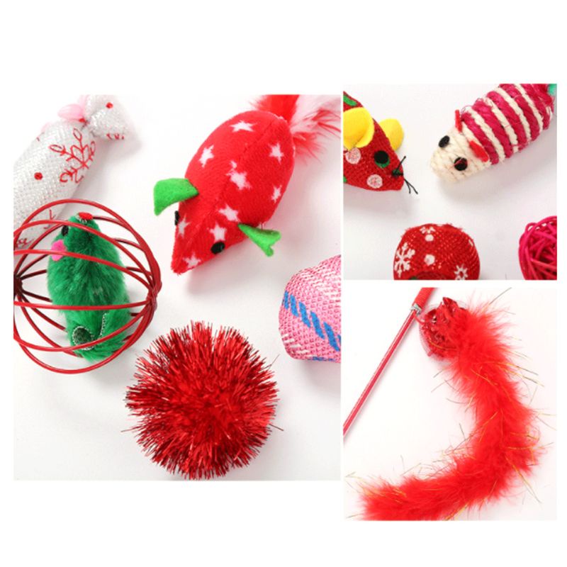 Bộ 20 Đồ Chơi Giáng Sinh Vui Nhộn Cho Mèo Cưng