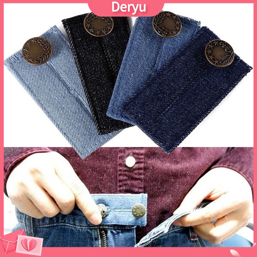 Cá Tuyết| Đai Nới Rộng Eo Quần Jean Bằng Cotton Co Giãn Có Thể Điều Chỉnh