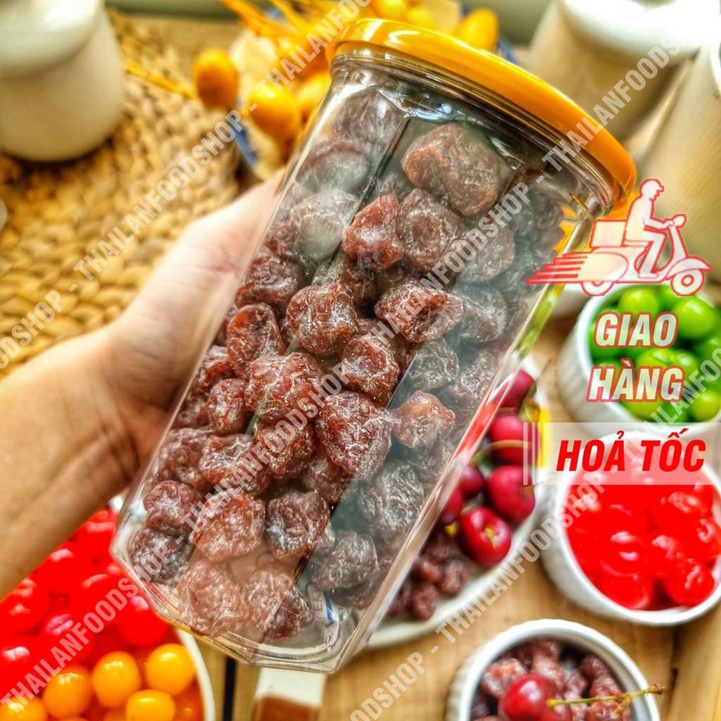 Cherry Sấy Ô Mai ( Hàng Nhập Khẩu Thái Lan ) - Lon 500gram