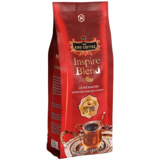 CÀ PHÊ RANG XAY INSPIRE BLEND KING COFFEE GÓI 500G