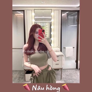 thuốc nhuộm tóc màu nâu hồng