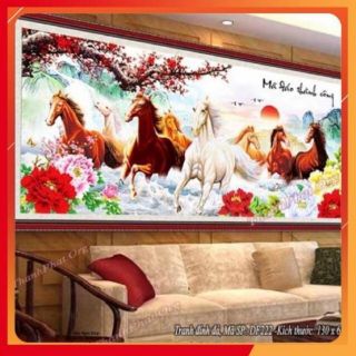 Tranh đính đá mã đáo thành công df354 (200×95) (130×63) (180x85) (100×50) y8313 y8314 y8315