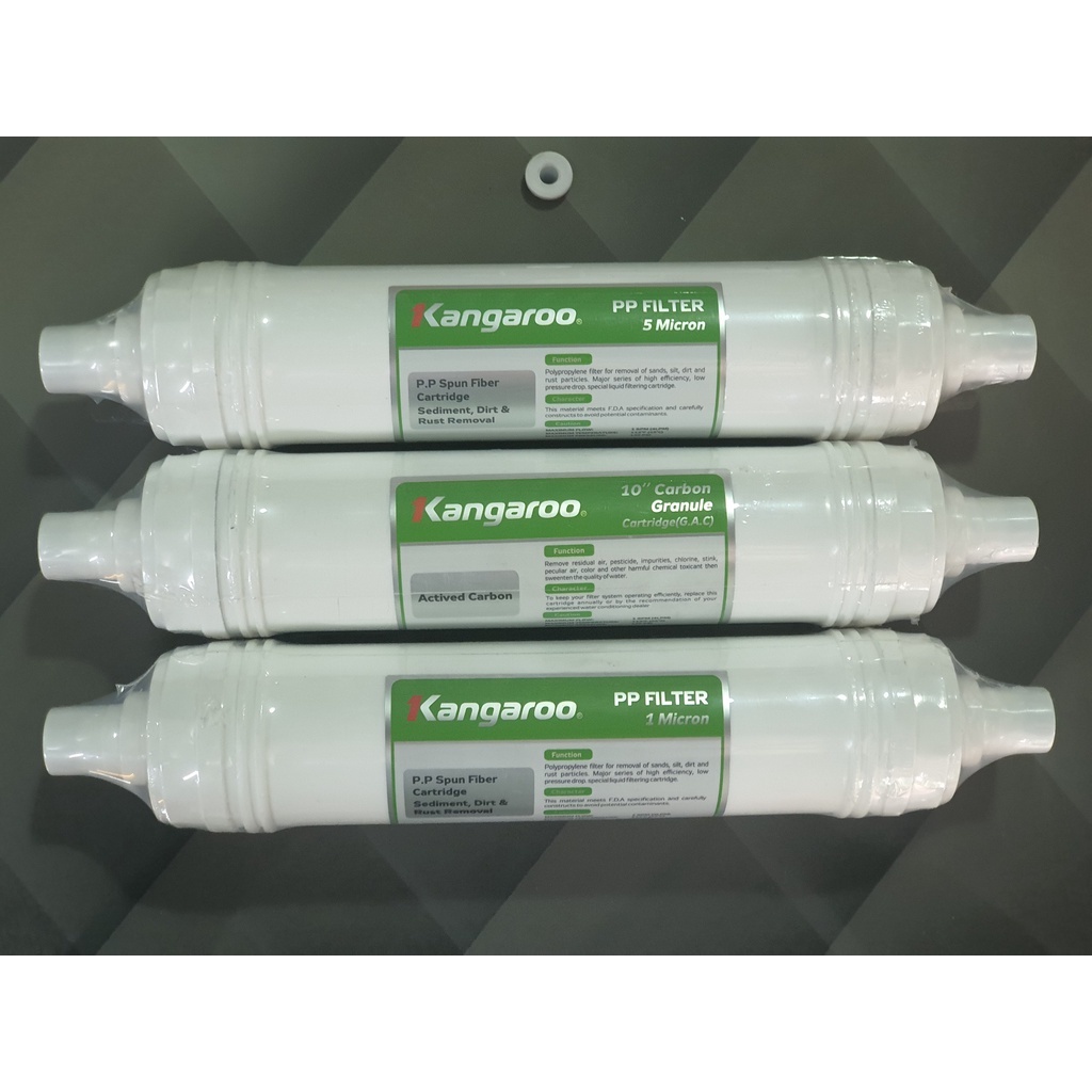 Bộ lõi lọc 123 Kangaroo - Lõi đúc - Dùng cho máy KG100HK / KG10A6 / KG10A5/ KG10A4 / KG61A3