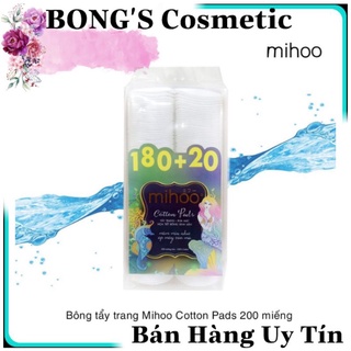 Bông Tẩy Trang Mihoo Cotton Pads 200 Miếng