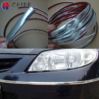 Cuộn dây mạ crom dài 3m chiều rộng 6mm/8mm/10mm/12mm/15mm/18mm/20mm dán trang trí bảo vệ xe hơi