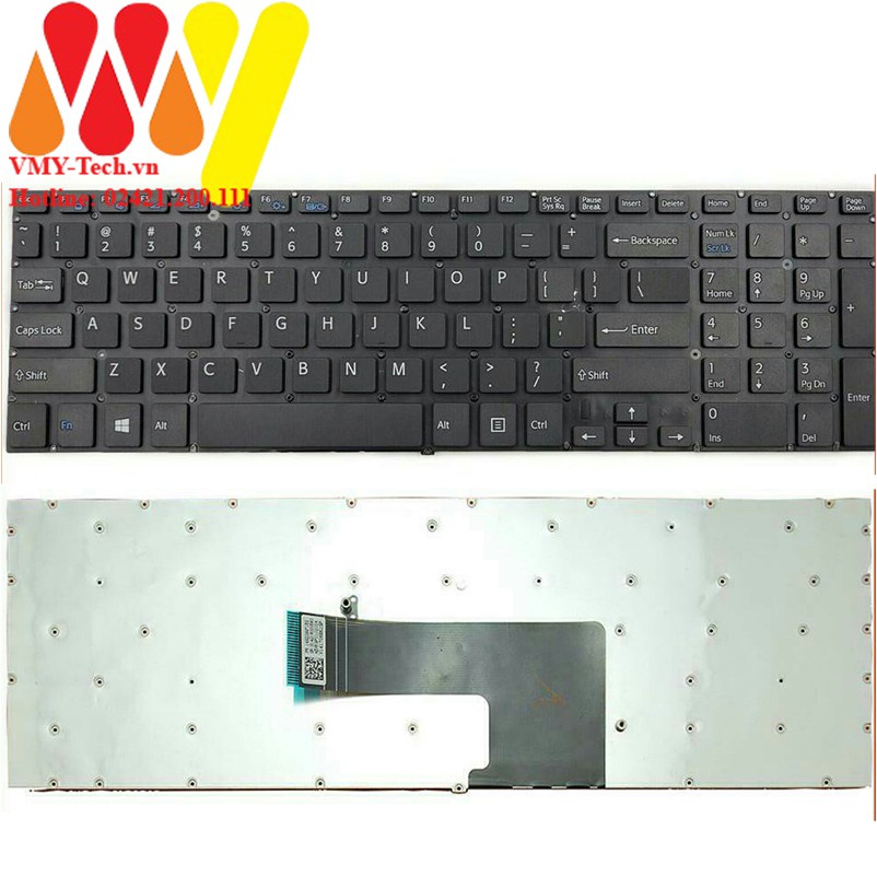 Bàn phím laptop Sony Vaio SVF15, SVF15A13SGS, SVF15A13SG, SVF15A13SG