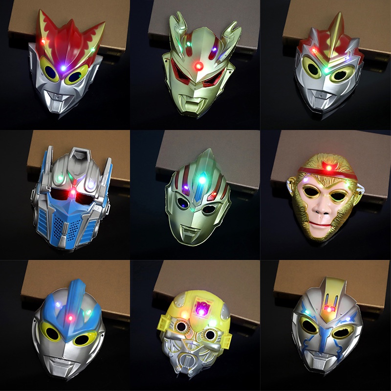 Mặt Nạ SIÊU NHÂN Phát Sáng Trong Avengers biệt đội siêu anh hùng Spider man, Captain America,Batman