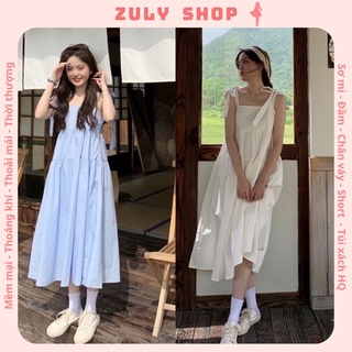 Váy hai dây buộc nơ vai dáng suông zuly shop