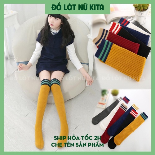 Tất vớ đùi bé gái Hàn Quốc loại đẹp Freesize dài khoảng 35cm